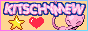 The button for the site Kitschy Mew